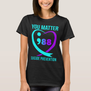 988 års självmordsförebyggande belöning t shirt