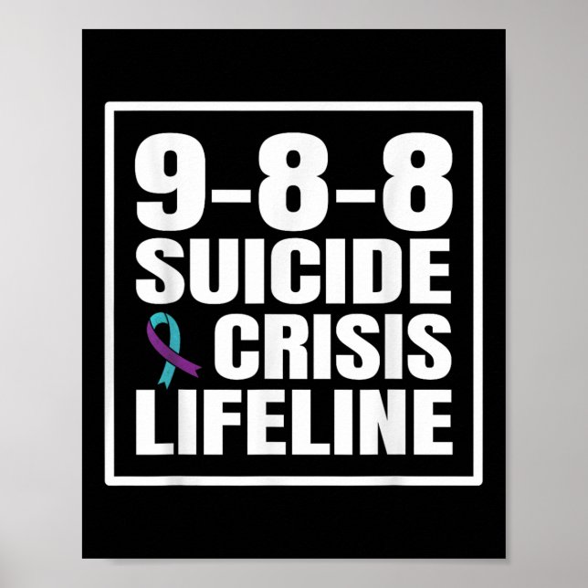 988 Förebyggande av självmord och krissituationer  Poster (Framsidan)