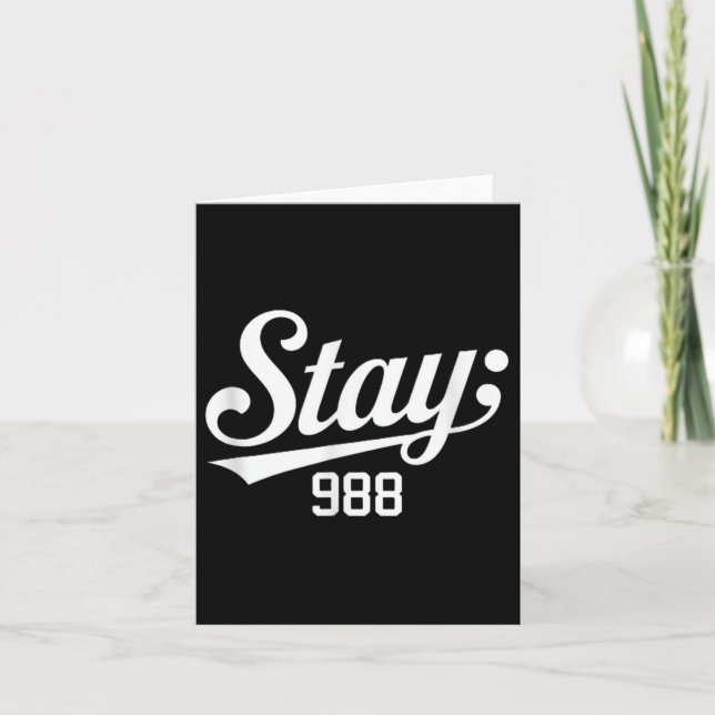 988 Medvetenhet om förebyggande av självmord Kort (Framsida)