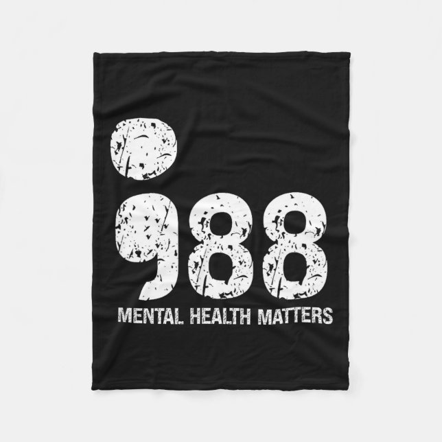 988 Mental Health S Suicide Prevention Awareness  Fleecefilt (Framsidan)