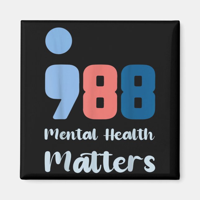 988 Mental Health S Suicide Prevention Awareness  Magnet (Framsidan)