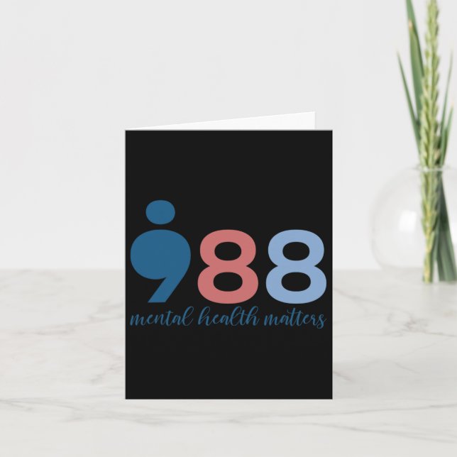 988 Problem med psykisk hälsa Självmordsförebyggan Kort (Framsida)