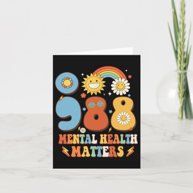 988 Problem med psykisk hälsa Självmordsförebyggan Kort (Framsida)