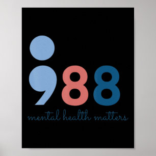 988 Problem med psykisk hälsa Självmordsförebyggan Poster