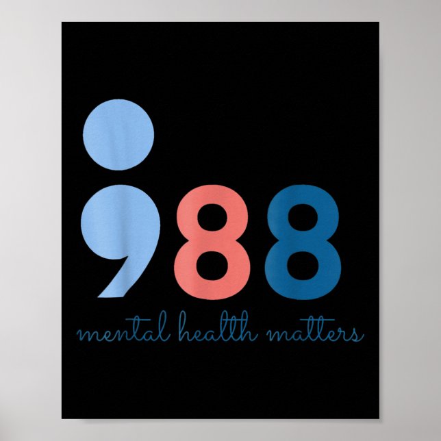 988 Psykisk hälsa S Suicide Prevention Awareness M Poster (Framsidan)