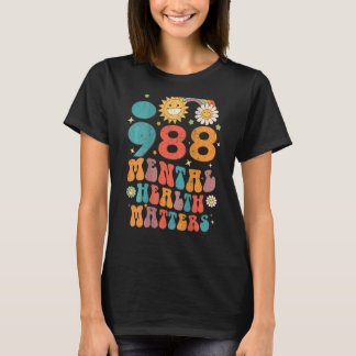 988 Psykiska hälsofrågor Förebyggande retro T Shirt