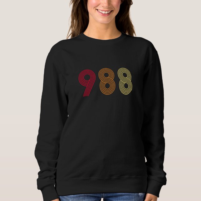 988 suicide prevention hotline health mental aware t shirt (Framsida)