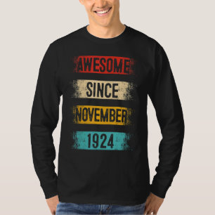 98 år gammal Fantastisk sedan november 1924 98:e f T Shirt