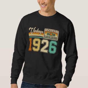 98 års ålder 1926 Vintage 98:e födelsedagen Manar Lång Ärmad Tröja