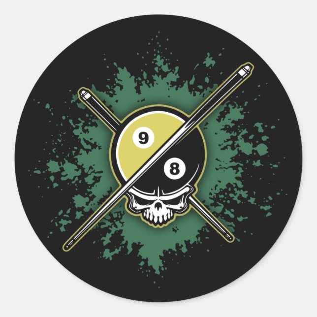 98 Boll Runt Klistermärke (Framsida)