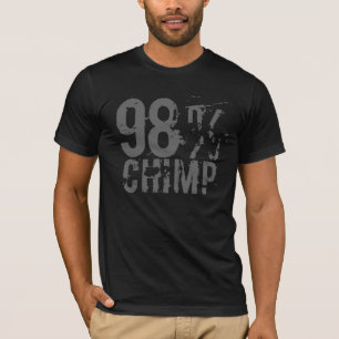 98 % CHIMP - Geek T Shirt