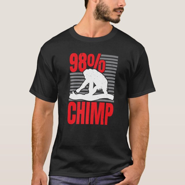 98 Chimp Monkey  Ape Chimpanzee Whisperer T Shirt (Framsida)