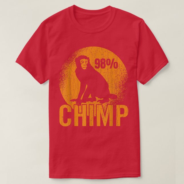 98 Chimp Monkey Funny Monkeys Animal Lover Graphic T Shirt (Design framsida)