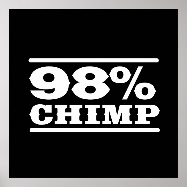 98 % chimp poster (Framsidan)