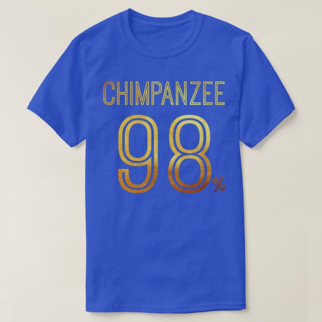 98 Chimpanzee Big Monkey Evolution Science Fånig F T Shirt (Design framsida)
