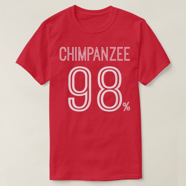 98 Chimpanzee Monkey Evolution Science Fånig Funny T Shirt (Design framsida)