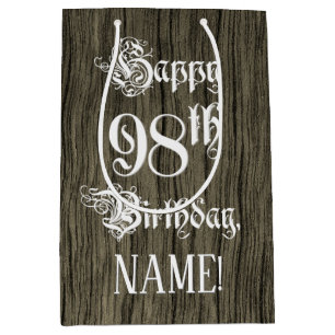 98:e födelsedag: Finare, Faux Wood look + Custom N