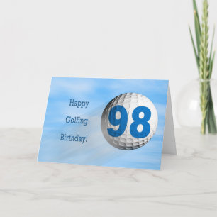 98:e födelsedag - golfkort kort
