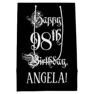 98:e födelsedagen: Finare, Elegant, skript + anpas