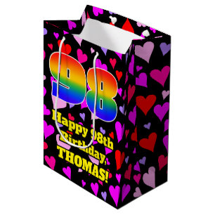 98:e födelsedagen: Loving Hearts Mönster, Regnbåge
