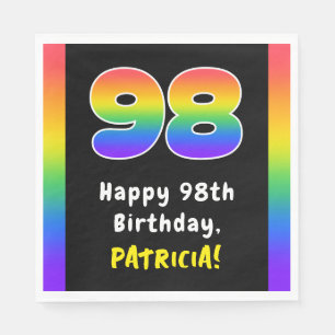 98:e födelsedagen: Rainbow Spectrum nr 98, anpassa Pappersservett