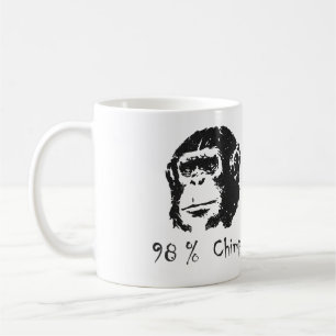 98 procent schimpansmugg kaffemugg