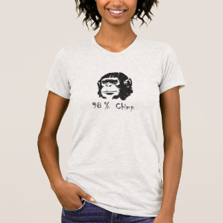 98 procent schimpansutslagsplats t-shirt