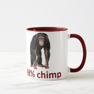 98% schimpans mugg