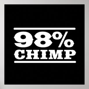 98% schimpans poster