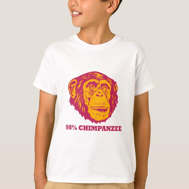 98% schimpans t-shirt (Framsida)