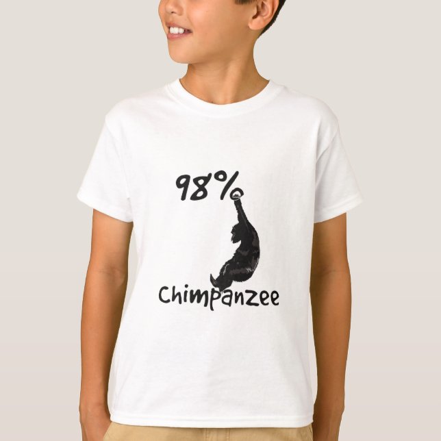 98% schimpans t-shirt (Framsida)