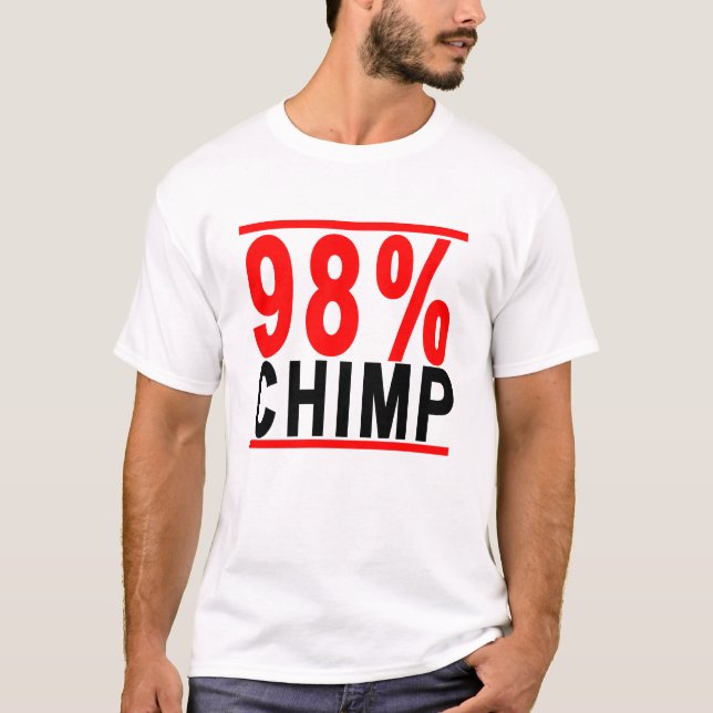 98% schimpans T-Shirts.png Tee (Framsida)