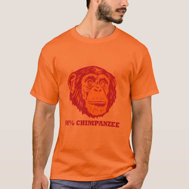 98% schimpans tee (Framsida)