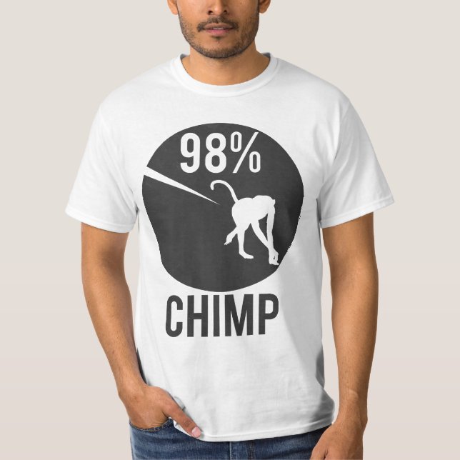 98% schimpans tee shirt (Framsida)