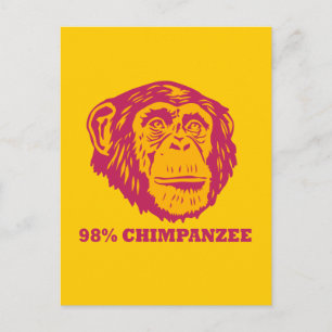 98% schimpans vykort