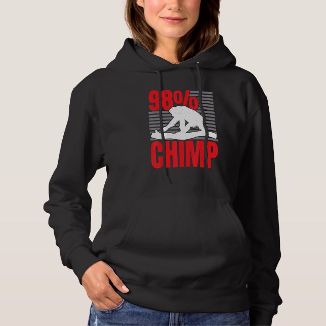 98 Schimpansapa   Ape Schimpans Utbildare T Shirt (Framsida)