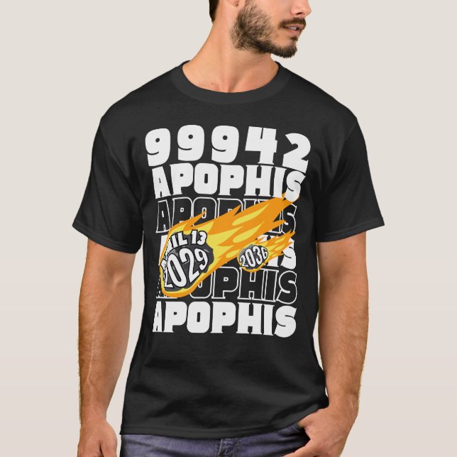 99942 APOPHIS Asteroid 2029 2036 T Shirt (Framsida)