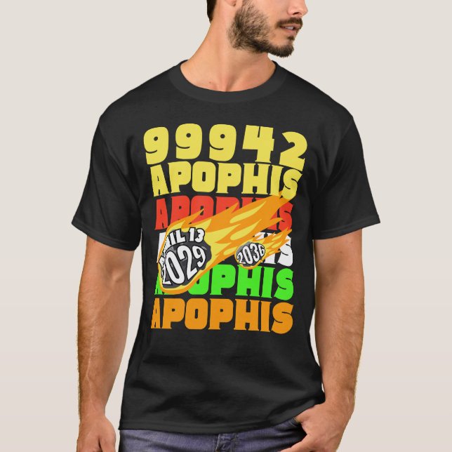 99942 APOPHIS Asteroid 2029 2036 T Shirt (Framsida)