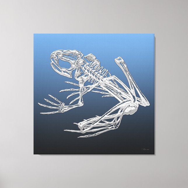 999.9: Frog Skeleton Canvastryck (Framsida)