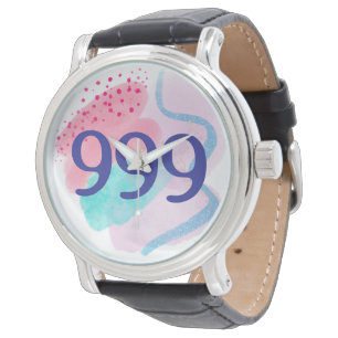 999 Angel Number Andlig Reborn Manifestation Armbandsur