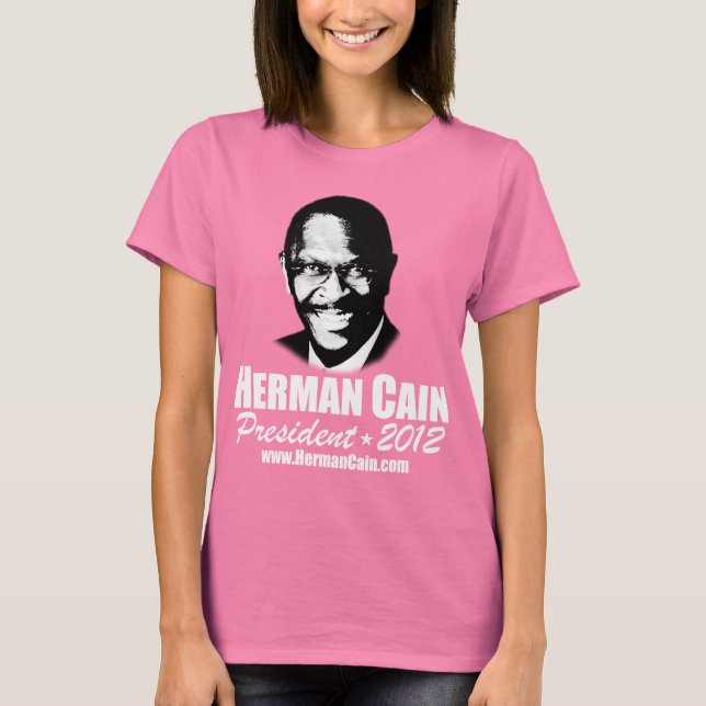 999 Herman Cain 2012 T-shirt (Framsida)