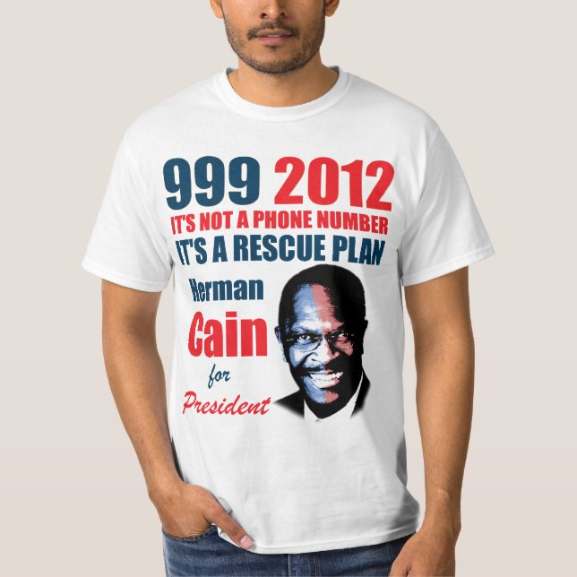 999 Herman Cain 2012 Tröja (Framsida)