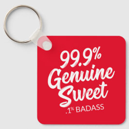 99,9 % Äkta, Sverige, 1 % Badass Keychain Nyckelring