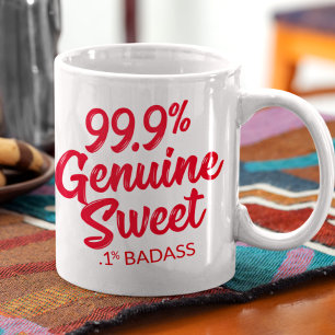 99,9 % Äkta Sverige 1 % Badass Mugg