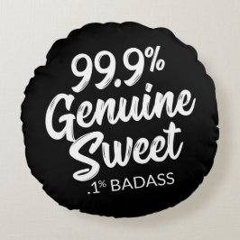 99,9 % Äkta, svett, 1 % badassrunda fyllning Rund Kudde