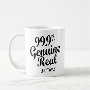 99,9 % Äkta verklig .1 %-tagning Kaffemugg