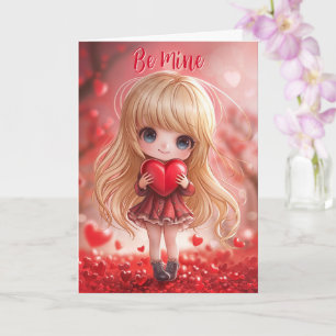 99,9% Perfekt Chibi Alla Hjärtans Dag-kort Kort