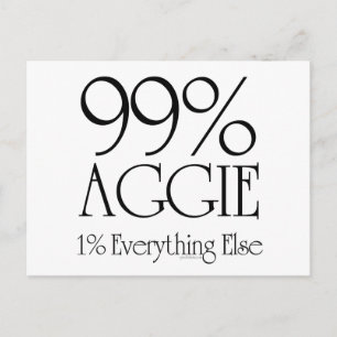 99 % Aggie Vykort