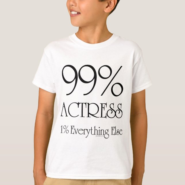 99% aktris tee shirt (Framsida)