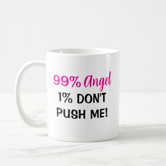 "99 % ängel, 1 % Attitude - Women's Coffee Mugg (Vänster)